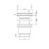 Gessi Донный клапан для раковины Stop&Go на 1 1/4", без слива-перелива, цвет Black XL