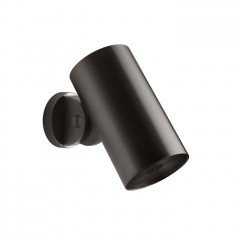 GESSI 316 FLESSA Верхний душ 79 мм., с настенным креплением, распыление, цвет Black Metal Brushed PVD