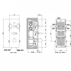 Gessi Rettangolo Встраиваемый термостат, подключение на 3/4", с 5ю выходами и селектором(внешние части), цвет: хром