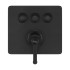 GESSI HI-FI ECLECTIC Смеситель для душа настенный встраиваемый, однорычажный, с 3 запорными кнопками, цвет Black XL