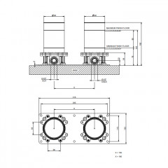 GESSI VENTI20 Встраиваемая часть напольного смесителя для ванны (Последние 2 шт со СКЛАДА продаем с 65128# )