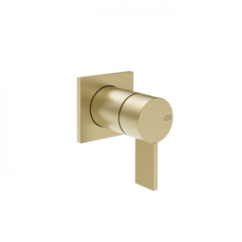 GESSI INVERSO RIGATO Внешняя часть настенного смесителя для душа, цвет: Brass Brushed PVD