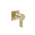 GESSI INVERSO RIGATO Внешняя часть настенного смесителя для душа, цвет: Brass Brushed PVD