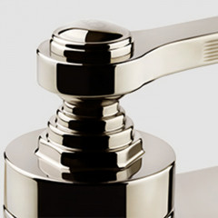 GESSI VENTI20 Смеситель для раковины настенный, встраиваемый, двухвентильный, излив 243 мм., внешняя часть, цвет Brass PVD