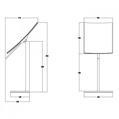 GESSI INVERSO ACCESSORIES Настольное поворотное зеркало, цвет: Warm Bronze Br PVD