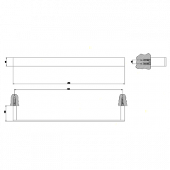 Gessi Rettangolo Полотенцедержатель 45см, цвет: хром
