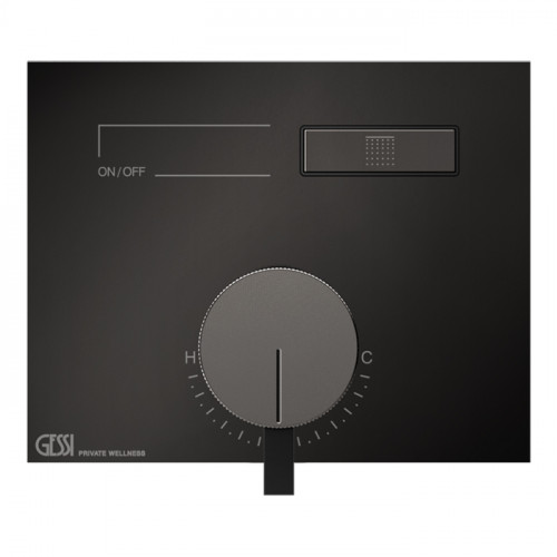 Gessi Hi-Fi Смеситель для душа, с включением 1 источника (внешняя часть), цвет: Black Metal PVD