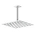 GESSI Rilievo Потолочная душевая головка на 1/2" 250x250 мм, длина изгот. под заказ (105 - 1855 мм), цвет: хром