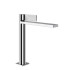 GESSI INVERSO RIGATO Смеситель для раковины средней длины с донным клапаном "Stop&Go" и соединительными шлангами, цвет: хром
