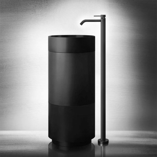 GESSI 316 Раковина 400 мм., для установки на столешницу, без перелива, нержавеющая сталь, цвет Black metal brushed PVD