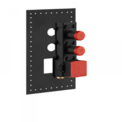 GESSI INCISO Встраиваемый термостатический смеситель на 2 источника, резьба 3/4" (внешние части), цвет: хром