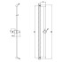GESSI 316 Штанга для душа, цвет: steel brushed