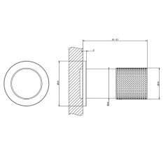 GESSI HABITO CESELLO Смеситель настенный встраиваемый, однорычажный, внешняя часть, цвет хром