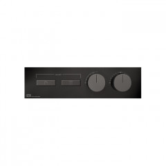 Gessi Hi-Fi Термостат для душа, с включением до 2 источников одновременно (внешняя часть), цвет: Black Metal PVD