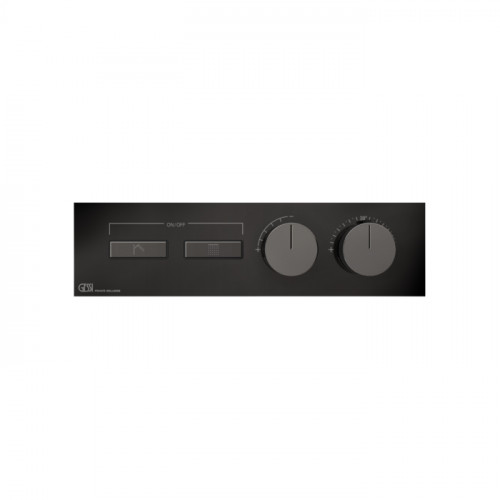 Gessi Hi-Fi Термостат для душа, с включением до 2 источников одновременно (внешняя часть), цвет: Black Metal PVD