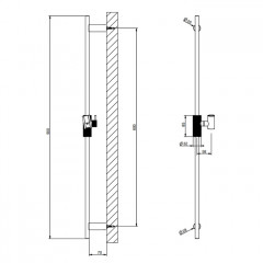 Gessi Ingranaggio Штанга для душа, цвет Finox Brushed Nickel