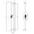 Gessi Ingranaggio Штанга для душа, цвет Finox Brushed Nickel