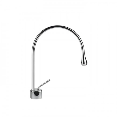 Gessi Goccia Смеситель для раковины на 1 отверстие, излив 244мм R=125, с фиксированным носиком, цвет: хром