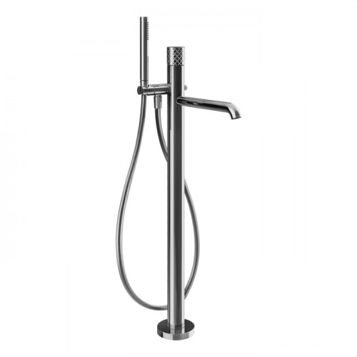 GESSI HABITO INTRECCIO Смеситель для ванны напольный, однорычажный, цвет хром