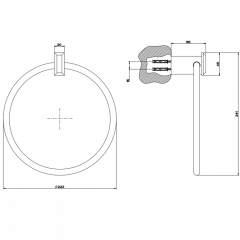 Gessi Eleganza Полотенцедержатель "кольцо", цвет: хром