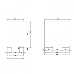 Gessi Rettangolo Корзина для мусора, цвет: Gold CCP/белый