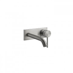 GESSI 316 Встраиваемый смеситель для раковины с изливом 200-170мм (внешняя часть), цвет: steel brushed