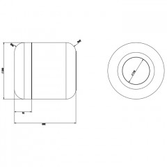 Gessi Goccia Корзина для мусора из керамики, цвет: черный