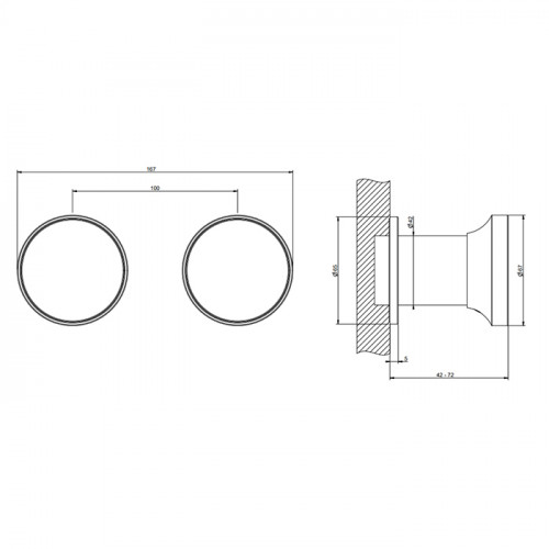 GESSI Origini Смеситель встраиваемый на 2 позиции,с отд вставкой., цвет: Finox Brushed Nickel
