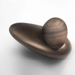 Gessi Equilibrio Смеситель для раковины дизайнерский, на 1 отверстие, без ручки (арт.52002), цвет: медь Materic