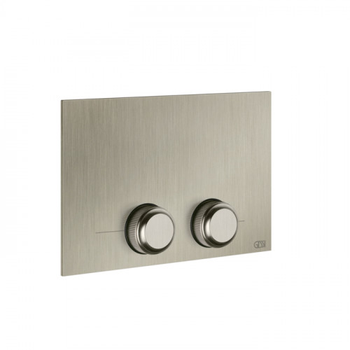 GESSI VENTI20 Клавиша смыва для унитаза двойная, для инсталляций TECE, цвет Finox Brushed Nickel