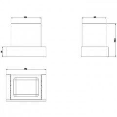 GESSI INVERSO ACCESSORIES Стакан настенный белый, цвет: Brass Brushed PVD