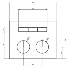 Gessi Hi-Fi Термостат для душа, с включением до 3 источников одновременно (внешняя часть), цвет: Black XL