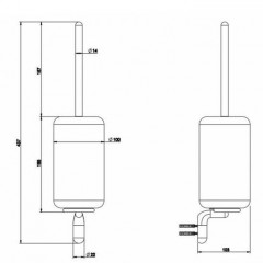 Gessi Goccia Ершик для унитаза подвесной, цвет: белый