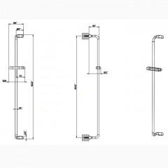 Gessi Goccia Душевая штанга, цвет: белый