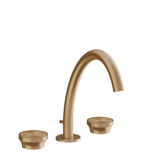 GESSI Origini Смеситель для раковины на 3 отв, с донным клапаном, в компл с отд вставкой, цвет Warm Bronze Br. PVD