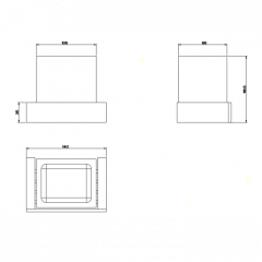 Gessi Rettangolo Стакан подвесной, цвет: хром/белый