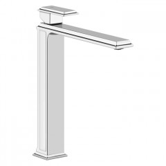 Gessi Eleganza Смеситель для раковины на 1 отверстие, высокий, без донного клапана, цвет: хром