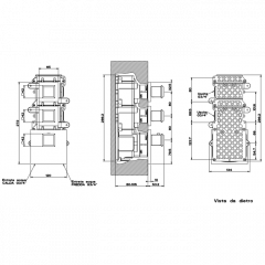 Gessi Eleganza Встраиваемый термостат, подключение на 3/4", с 2мя независимыми выходами(внешние части), цвет: хром