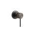 GESSI 316 Встраиваемый смеситель на 1/2" на 1 источник (внешняя часть), цвет: brushed black metal pvd
