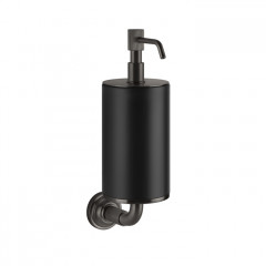 GESSI VENTI20 Дозатор для жидкого мыла подвесной, цвет черный, фурнитура Black Metal Brushed PVD