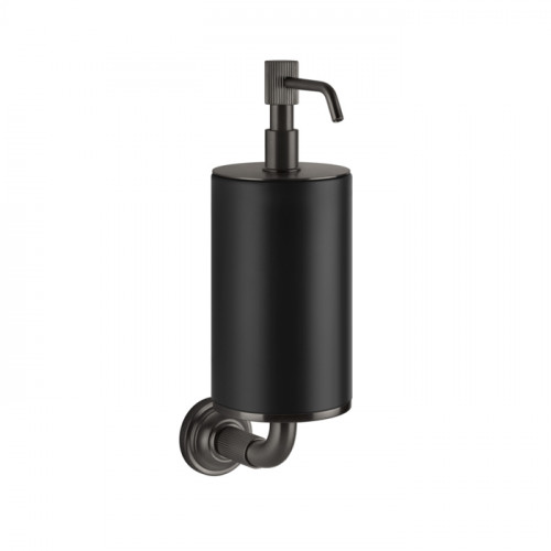 GESSI VENTI20 Дозатор для жидкого мыла подвесной, цвет черный, фурнитура Black Metal Brushed PVD