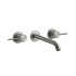 GESSI 316 Встраиваемый смеситель с изливом 200-180мм (внешние части), цвет: steel brushed