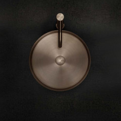 GESSI 316 Раковина 400 мм., для установки на столешницу, без перелива, нержавеющая сталь, цвет Copper brushed pvd