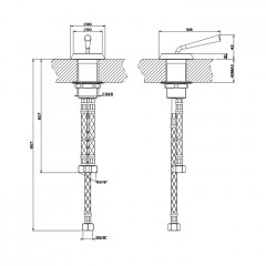 GESSI CONO Смеситель удаленного управления, цвет Black XL