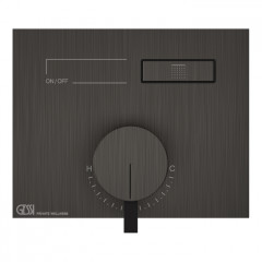 Gessi Hi-Fi Смеситель для душа, с включением 1 источника (внешняя часть), цвет: Black Metal Brushed PVD