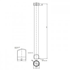 Gessi Удлинительная трубка для сифона, длина 40 см, цвет: хром