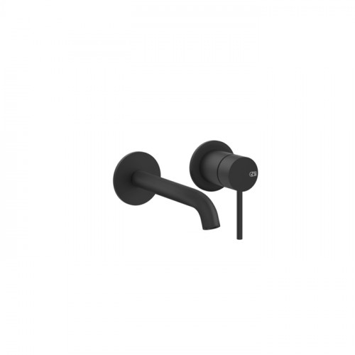 GESSI 316 Встраиваемый смеситель с изливом 146-116мм (внешние части), цвет:Black XL