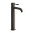 GESSI 316 Смеситель для раковины на 1 отверстие, высокий, h=305мм, без донного клапана, излив 123мм, цвет: brushed black metal pvd