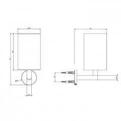 Gessi Tondo Стакан настенный белый, цвет: Black XL