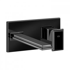 Gessi Eleganza Встраиваемый однорычажный смеситель для раковины, без донного клапана, с изливом (внешняя часть), цвет: черный металлик